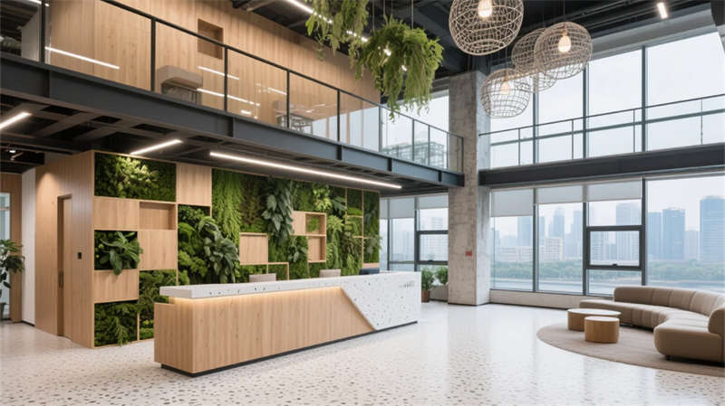 模塊化綠洲，合肥科技企業5500平辦公樓裝修設計效果圖